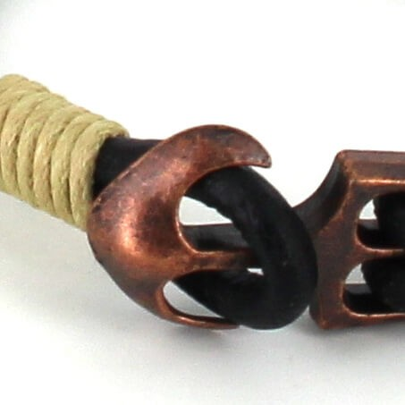 Pulsera Cuero con Ancla