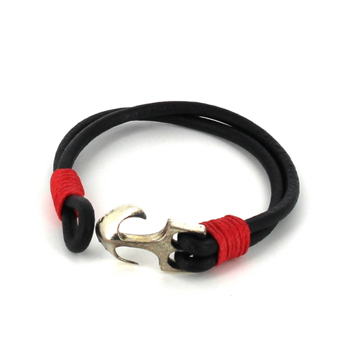 Pulsera Cuero con Ancla