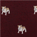 Corbata Estrecha Bulldog Burdeos