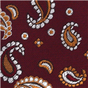 Corbata Estrecha Paisley Granate