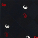 Corbata Estrecha Paisley Negra