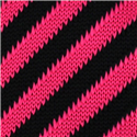 Corbata Punto Rayas Diag. Negra y Rosa