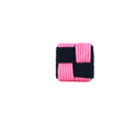 Gemelos Cuadrado Negro y Rosa