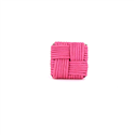 Gemelos Cuadrado Rosa Intenso