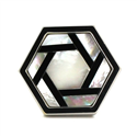 Gemelos Nácar Hexagonal