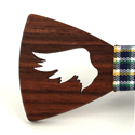 Pajarita Madera Hueca Alas
