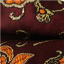 Pajarita Paisley Brillo Granate