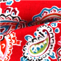 Pajarita Paisley Roja