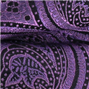 Pajarita Paisley Violeta y Negra