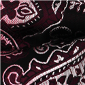 Pajarita Paisley XL Rojo Burdeos