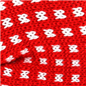 Pajarita Punto Cuadritos Roja y Blanca