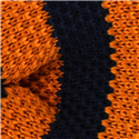 Pajarita Punto Rayas Naranja y Azul