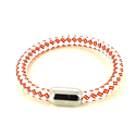 Pulsera Cuero Blanca Bandera España