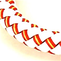 Pulsera Cuero Blanca Bandera España
