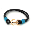 Pulsera Cuero con Ancla