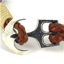 Pulsera Trenzada Cuero con Ancla
