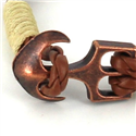 Pulsera Trenzada Cuero con Ancla