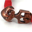 Pulsera Trenzada Cuero con Ancla