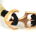 Pulsera Trenzada Cuero con Ancla