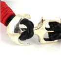 Pulsera Trenzada Cuero con Ancla