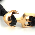 Pulsera Trenzada Cuero con Ancla