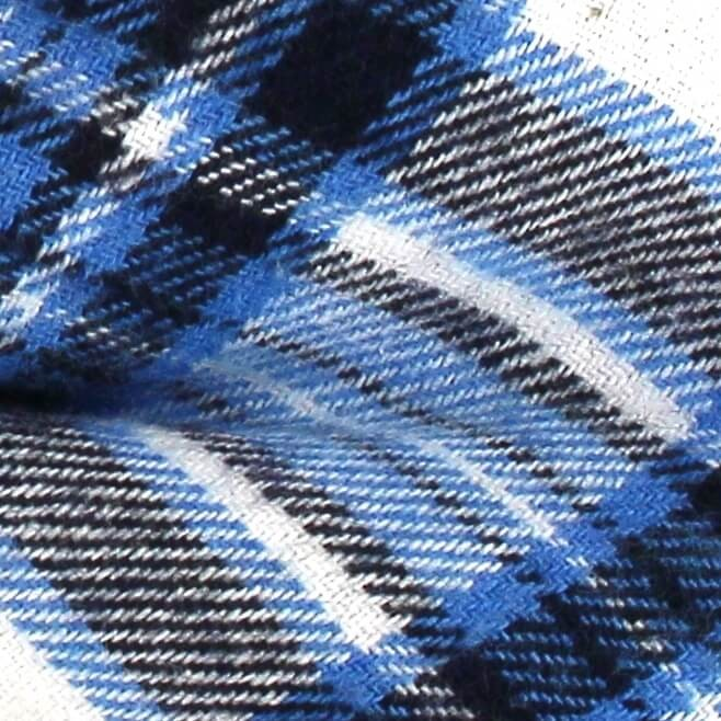 Pajarita Cuadros Escoceses Azul y Blanca