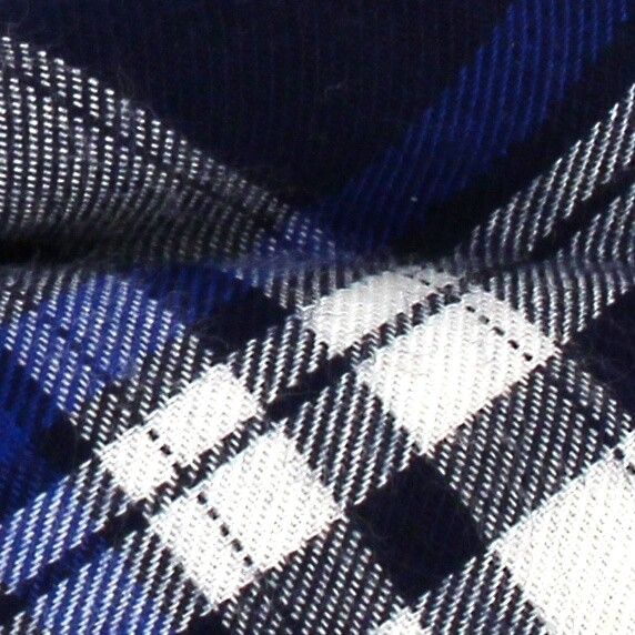 Pajarita Cuadros Escoceses Azul y Blanca