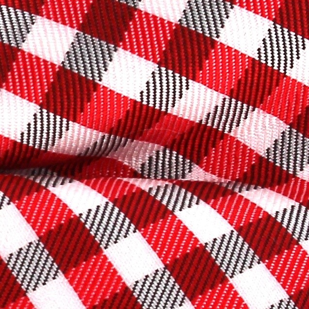 Pajarita Cuadros Vichy Roja y Blanca