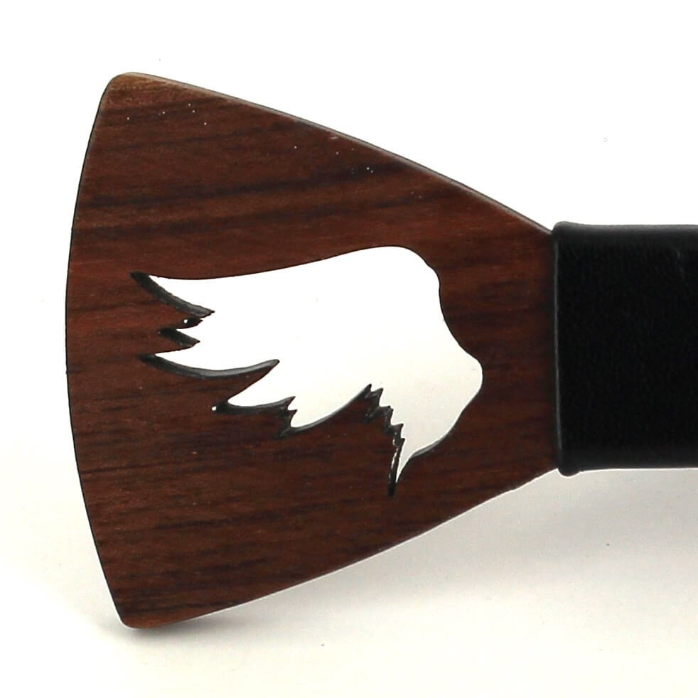 Pajarita Madera Hueca Alas