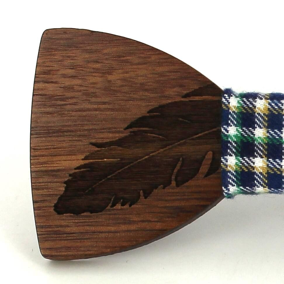 Pajarita Madera Pluma