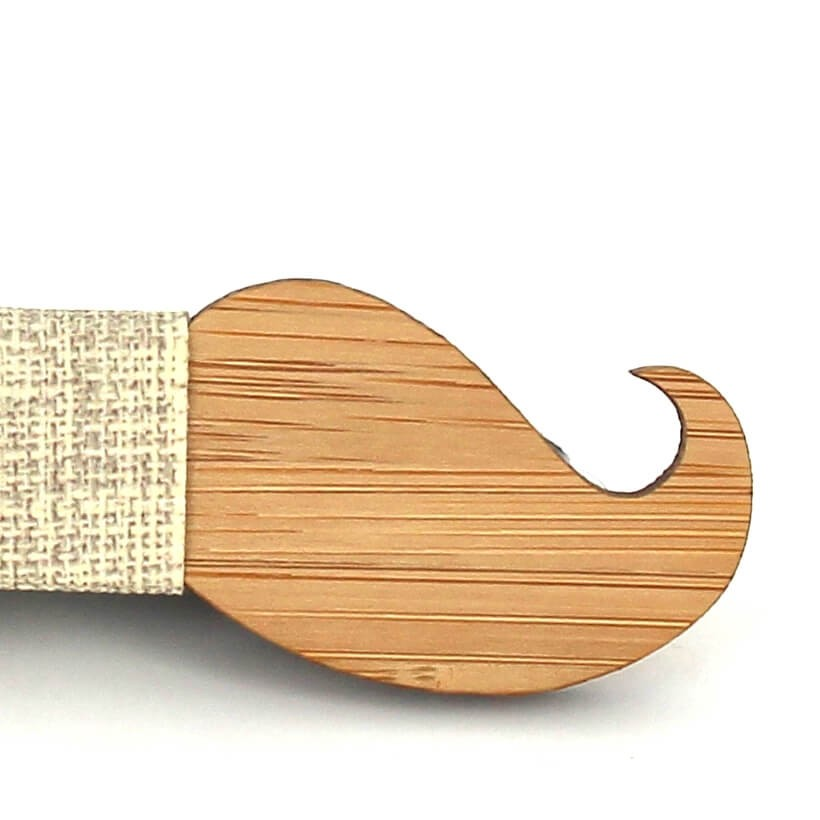 Pajarita Niños Bambú Bigotes