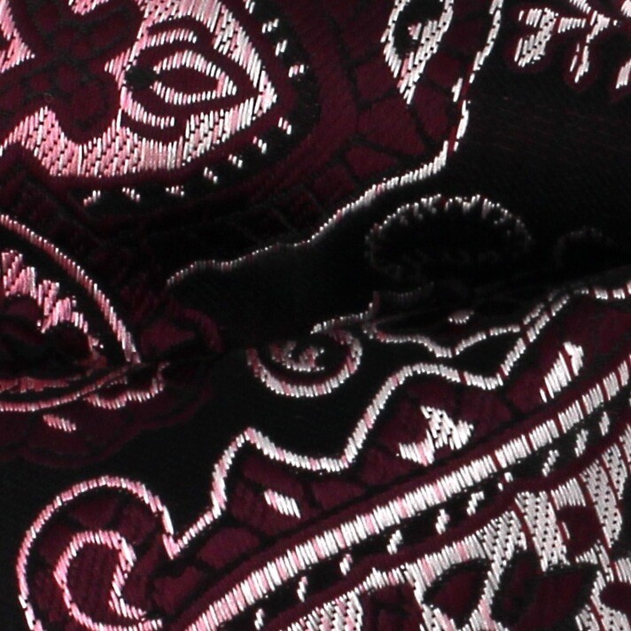 Pajarita Paisley XL Rojo Burdeos