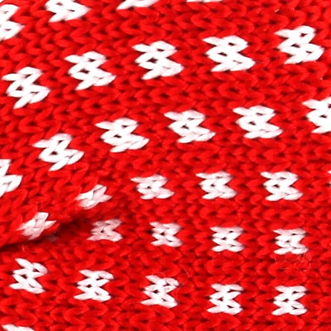 Pajarita Punto Cuadritos Roja y Blanca
