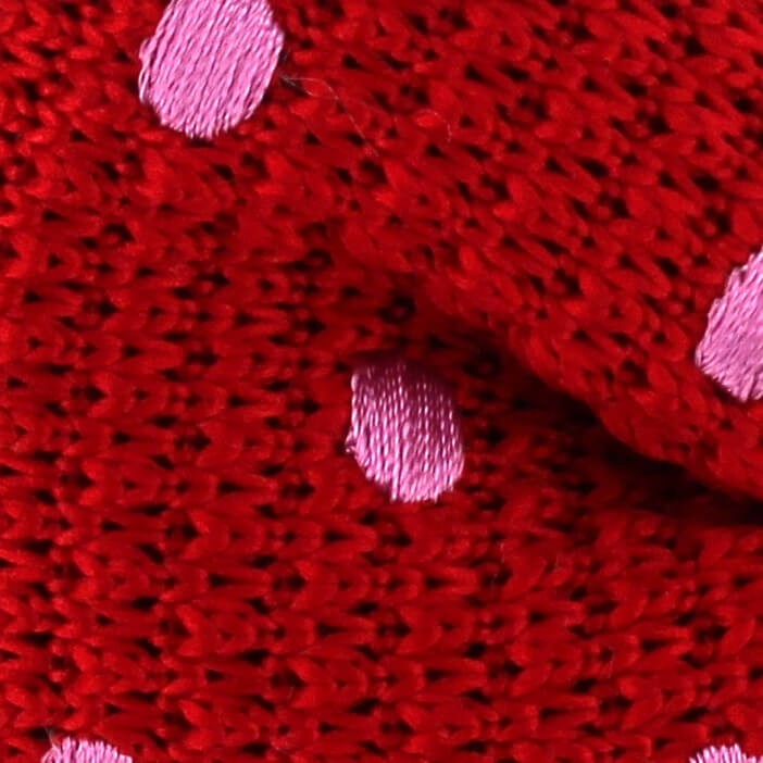 Pajarita Punto Roja Lunares Rosas