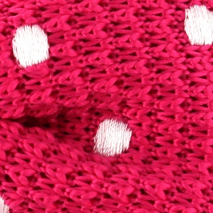Pajarita Punto Rosa Lunares Blancos