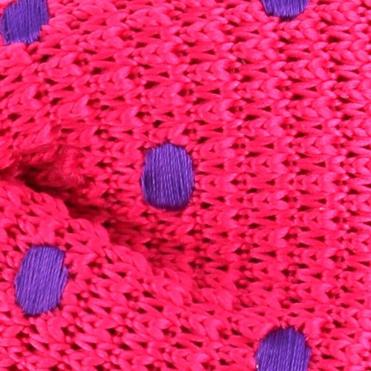 Pajarita Punto Rosa Lunares Morados