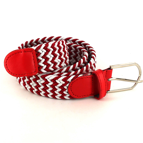 White and Red Elastic Belt
