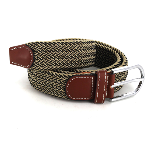 Gold and Black Elastic Belt