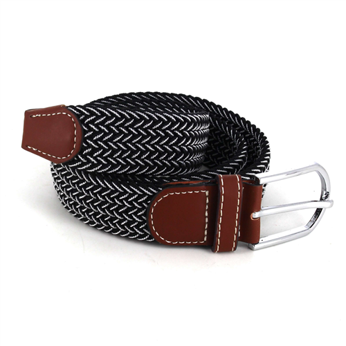 Black and White Elastic Belt