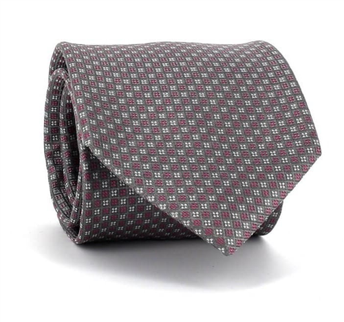 Grey Checkered Tie
