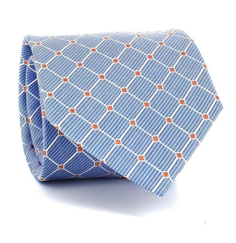 Light Blue Checkered Tie
