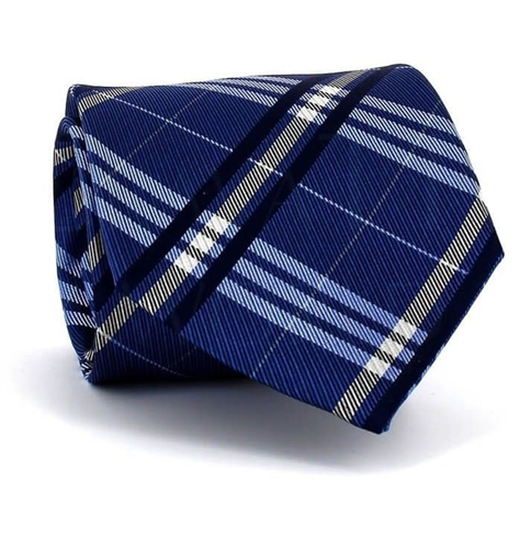 Blue Tartan Check Tie