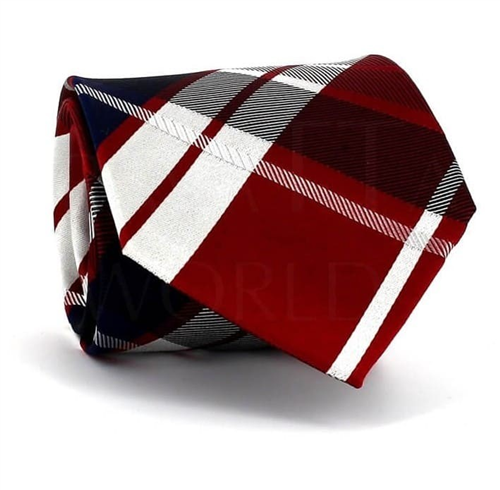 Red Scottish Check Tie III