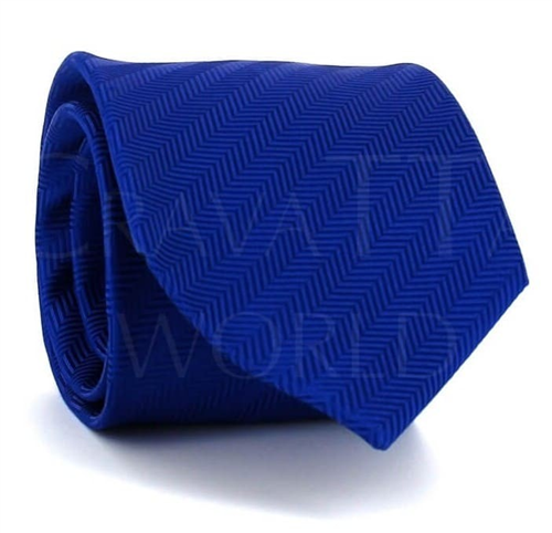 Midnight Blue Herringbone Tie