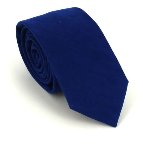Blue Suede Slim Tie