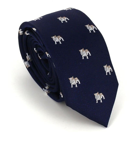 Blue Narrow Bulldog Tie