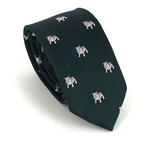 Narrow Green Bulldog Tie