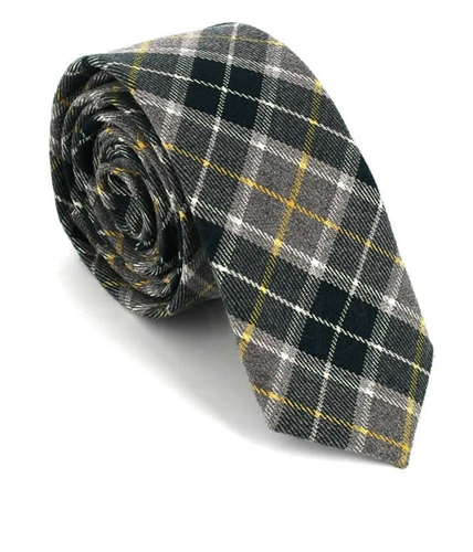 Multicolor Check Slim Tie