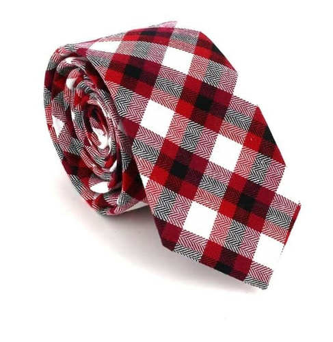 Multicolor Check Slim Tie