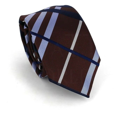 Multicolor Check Slim Tie